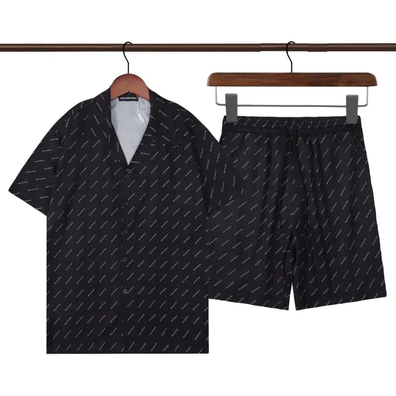 Louis Vuitton Hawaiian Print Set Palm Tree Surfboard Motif — Q231套装黑