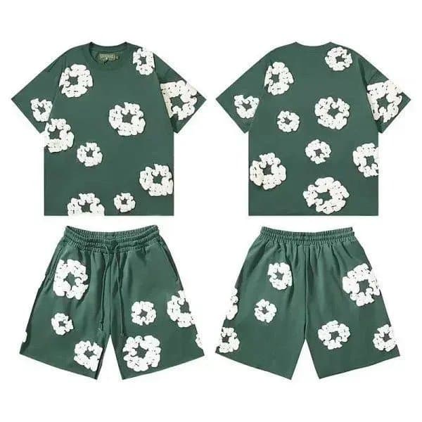 Gallery Dept. Floral Print Set 3D Flower Appliqué