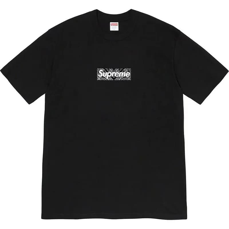 Supreme T-Shirt Patchwork Logo — 0HH3黑色