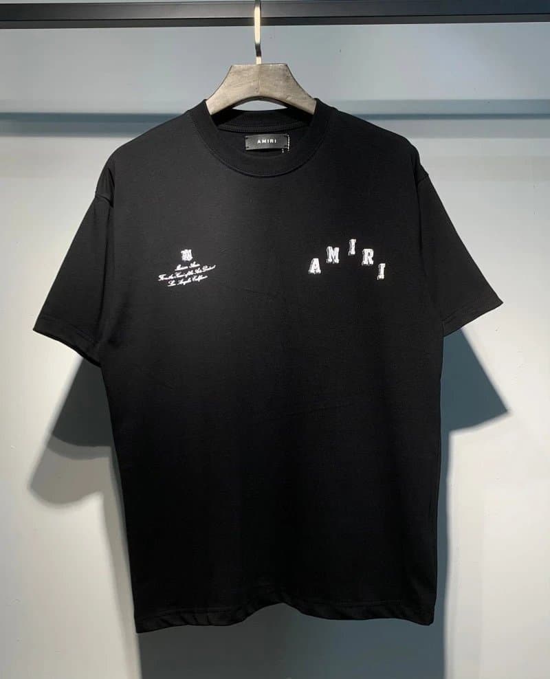 Amiri Logo Tee Pink Logo — 690 黑色