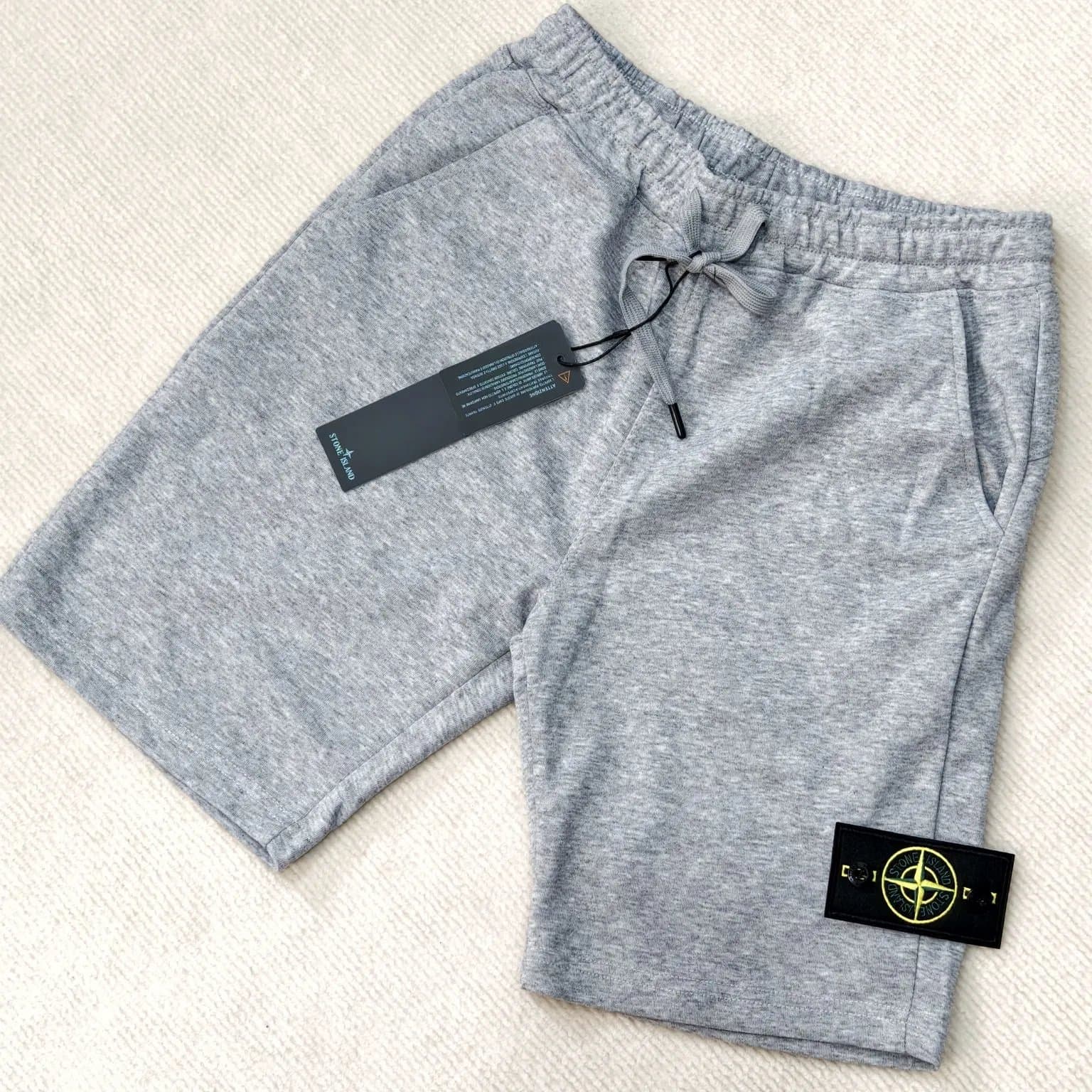 Stone Island Corduroy Shorts Logo Patch — 9