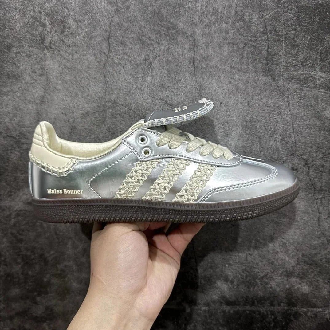 Adidas Samba Metallic Silver — TOP版本 · 阿迪 WD联名镜面银 IG8181