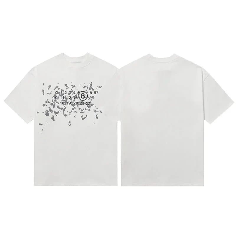 Maison Margiela Numbered Tee Painted Numbers — 23