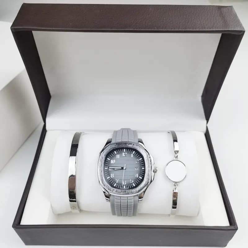 Patek Philippe Nautilus Grey Dial with Rubber Strap