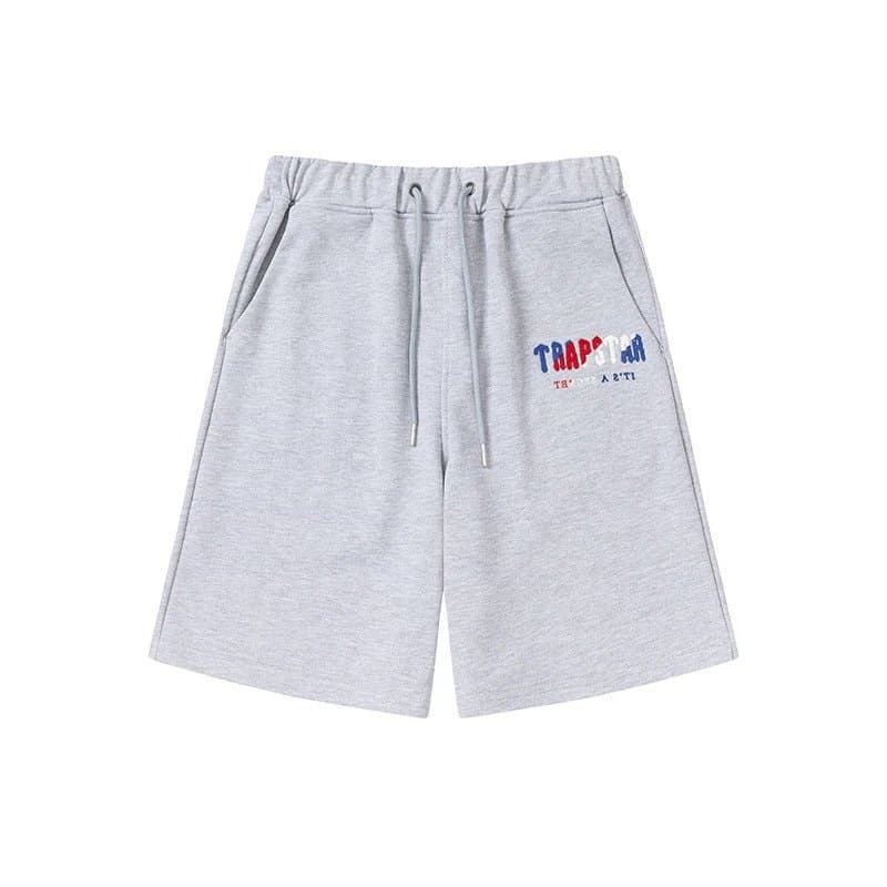 Corteiz Logo Tee & Shorts Set TRAPSTAR Graphic — 603款 灰色短裤