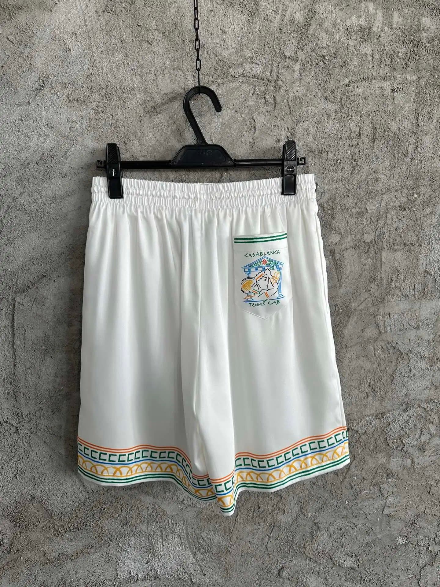 Casablanca Knit Shorts Multicolor Zigzag — T230