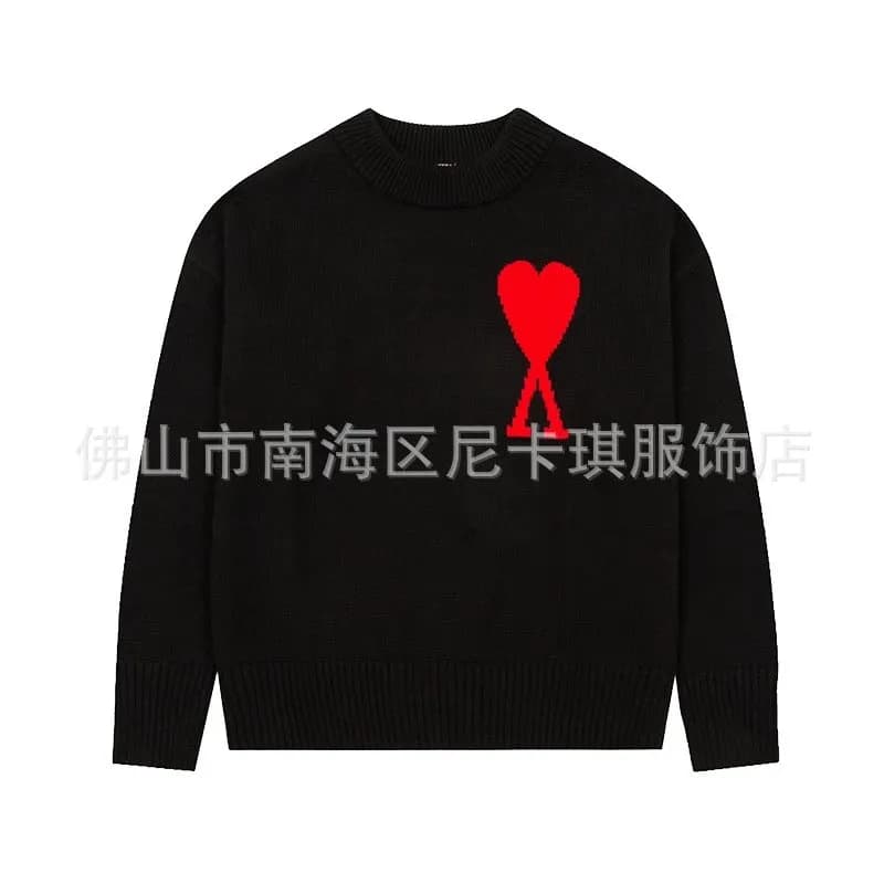 Amiri Knit Sweater Heart Logo