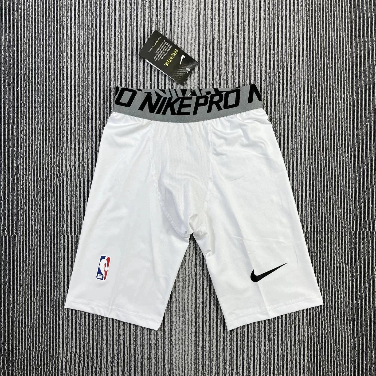 Nike Pro Compression Shorts White — 17