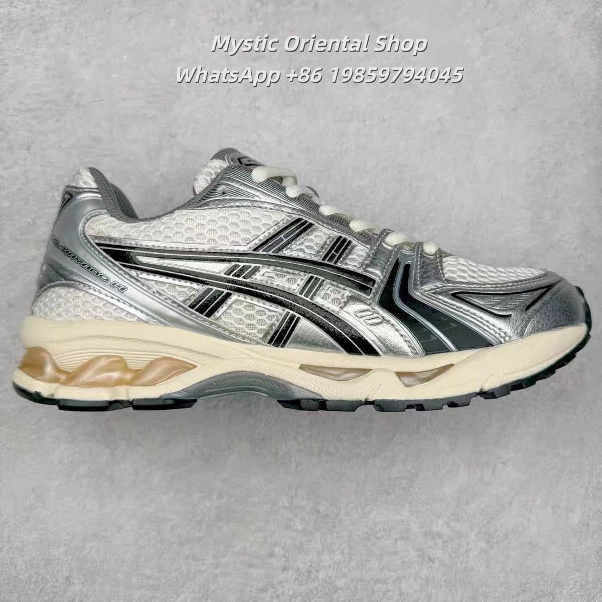 Asics Gel-Kayano 14 Silver Black