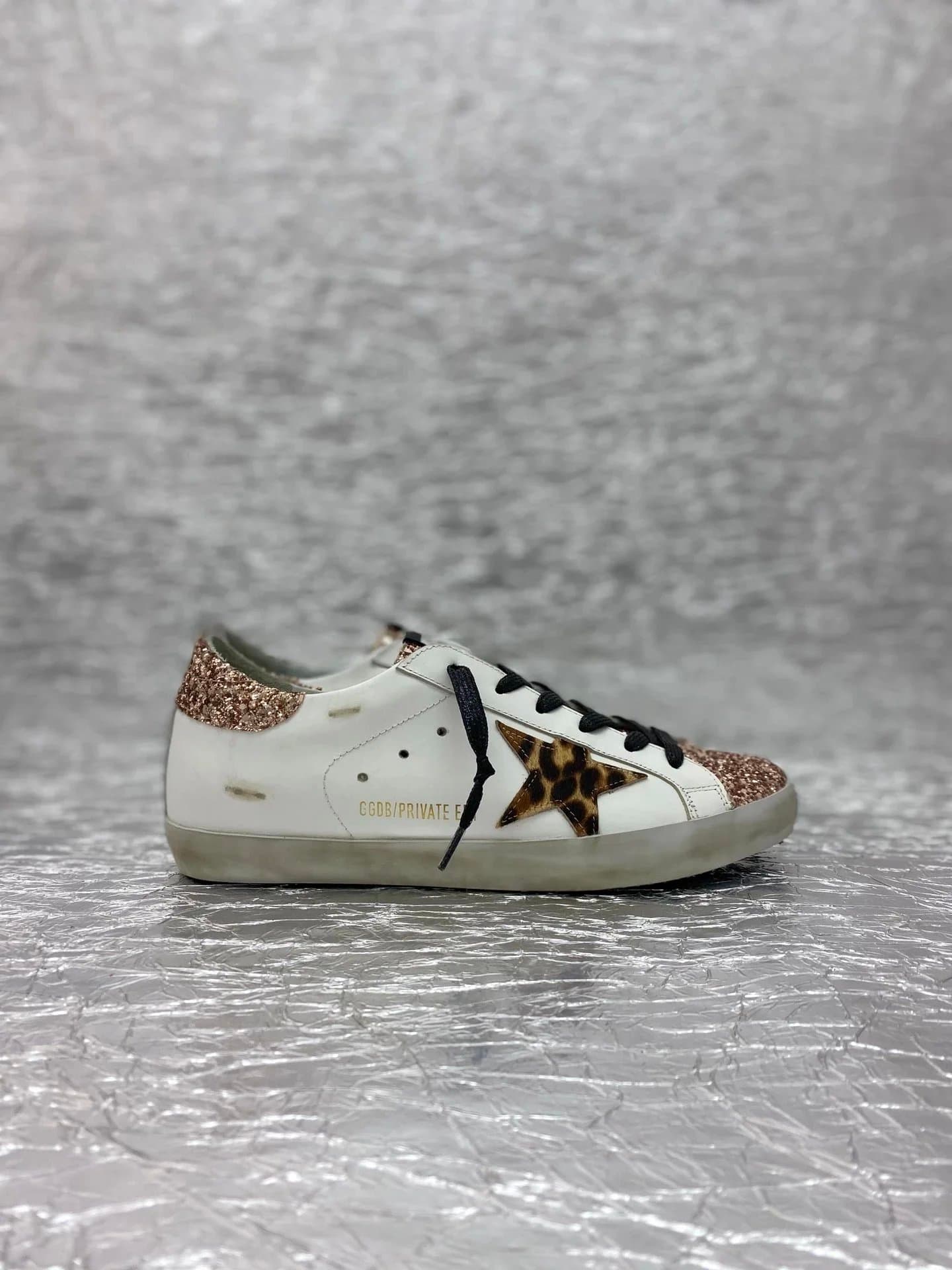 Golden Goose Superstar Leopard Star Glitter