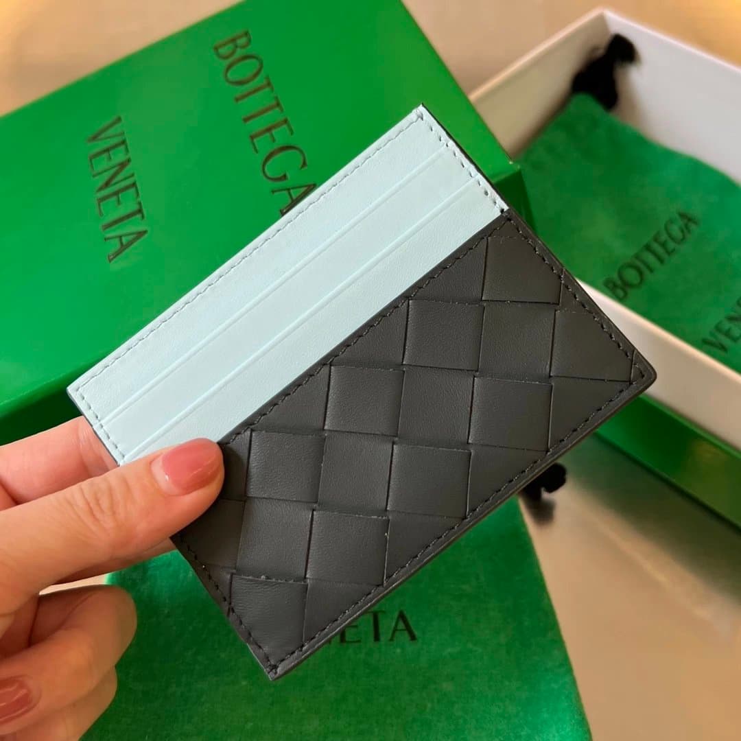 Bottega Veneta Andiamo Cardholder Two-Tone Intrecciato