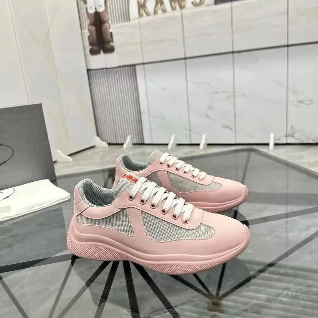 Prada Linea Rossa Sneaker Pink and Grey Mesh