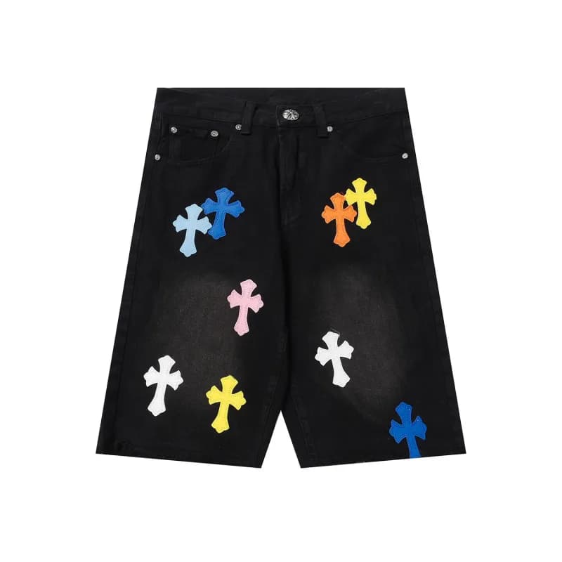 Chrome Hearts Cross Patch Jeans Multi Cross Embroidery — 9922