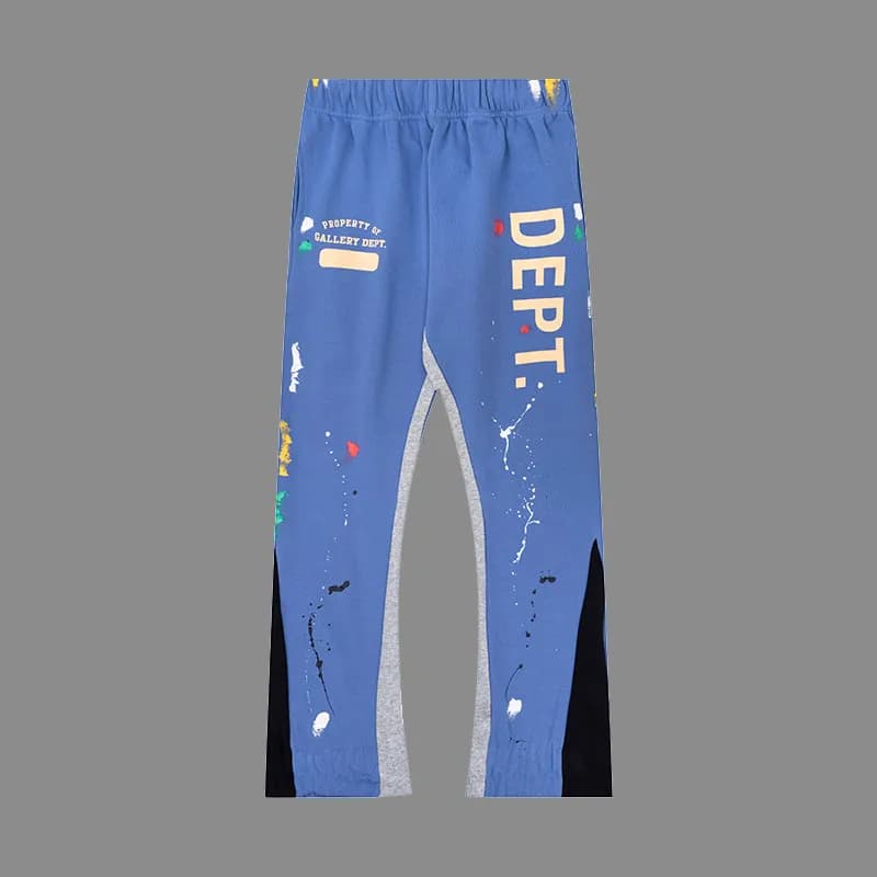Gallery Dept. Track Pants Paint Splatter — G212牛仔蓝