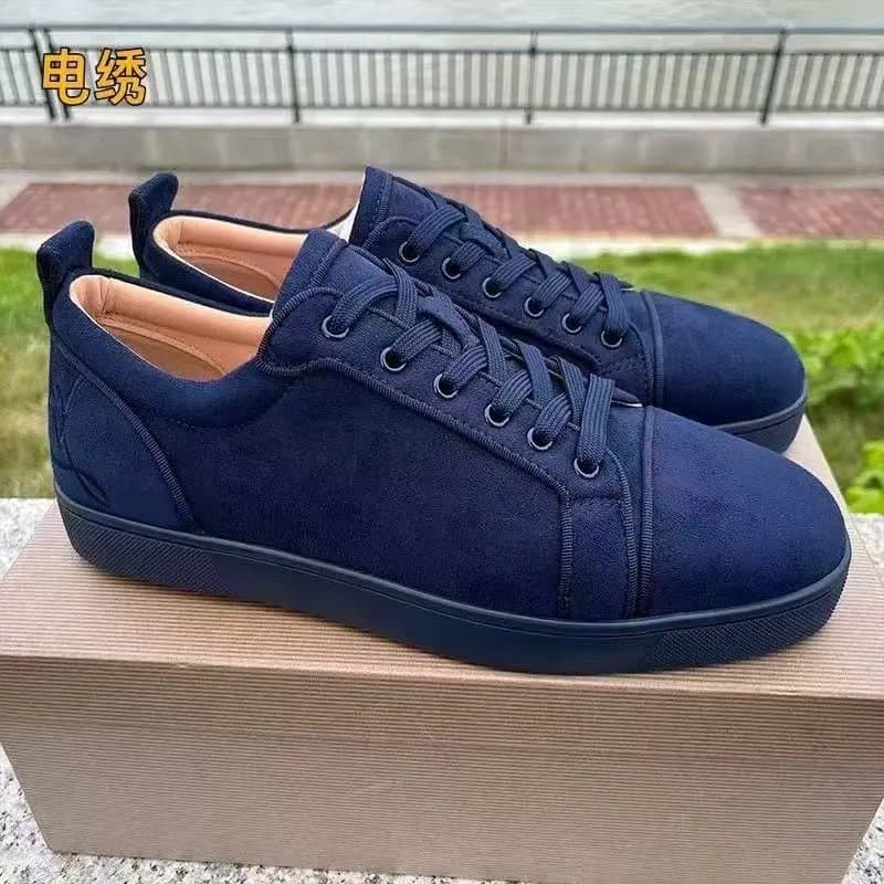 Christian Louboutin Low Sneaker Suede Cap-Toe