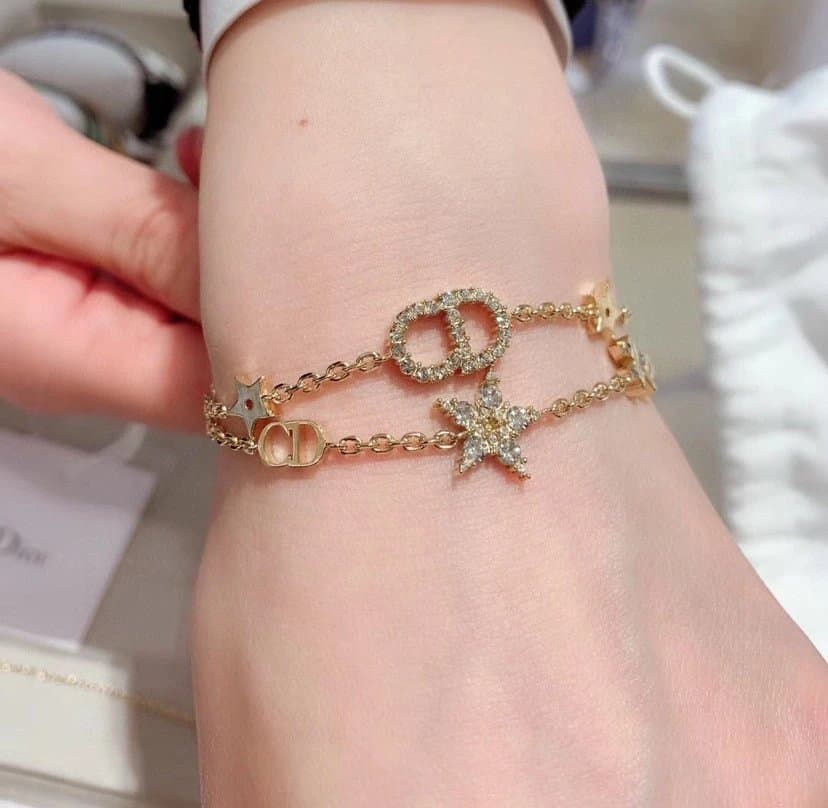 Dior CD Star Bracelet Crystal-Embellished