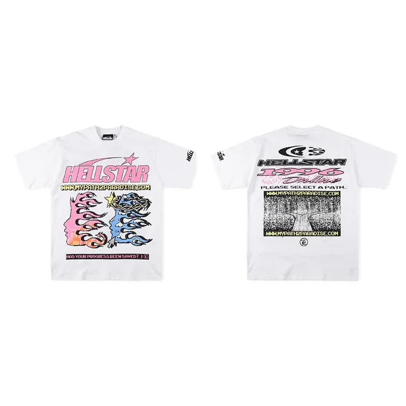 Hellstar Graphic Tee Alien Attack — 【280克优质】款式三三（白色）