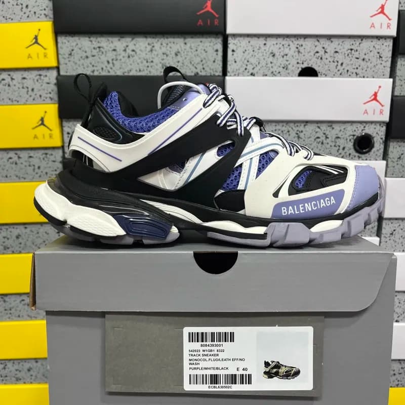Balenciaga Track Sneaker Monocol Fluoleather Effind Wash