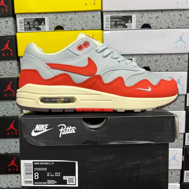 Nike Air Max 1/P White/Grey/Orange