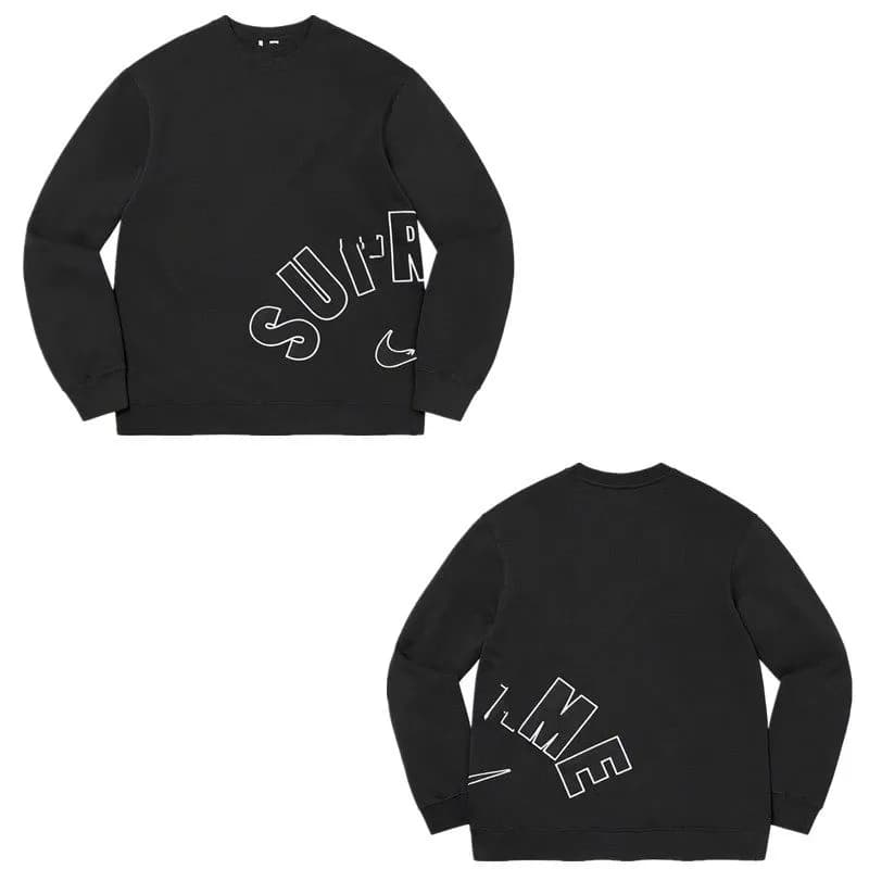 Supreme Crewneck Sweatshirt Nike Logo Outline