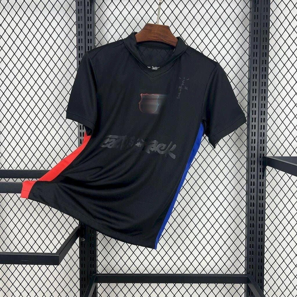 Nike Polo Shirt Spotify Collaboration — 2425巴塞客场联名版灰广告