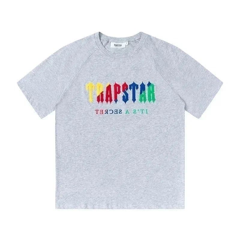 Trapstar Logo Shorts White — 609灰t