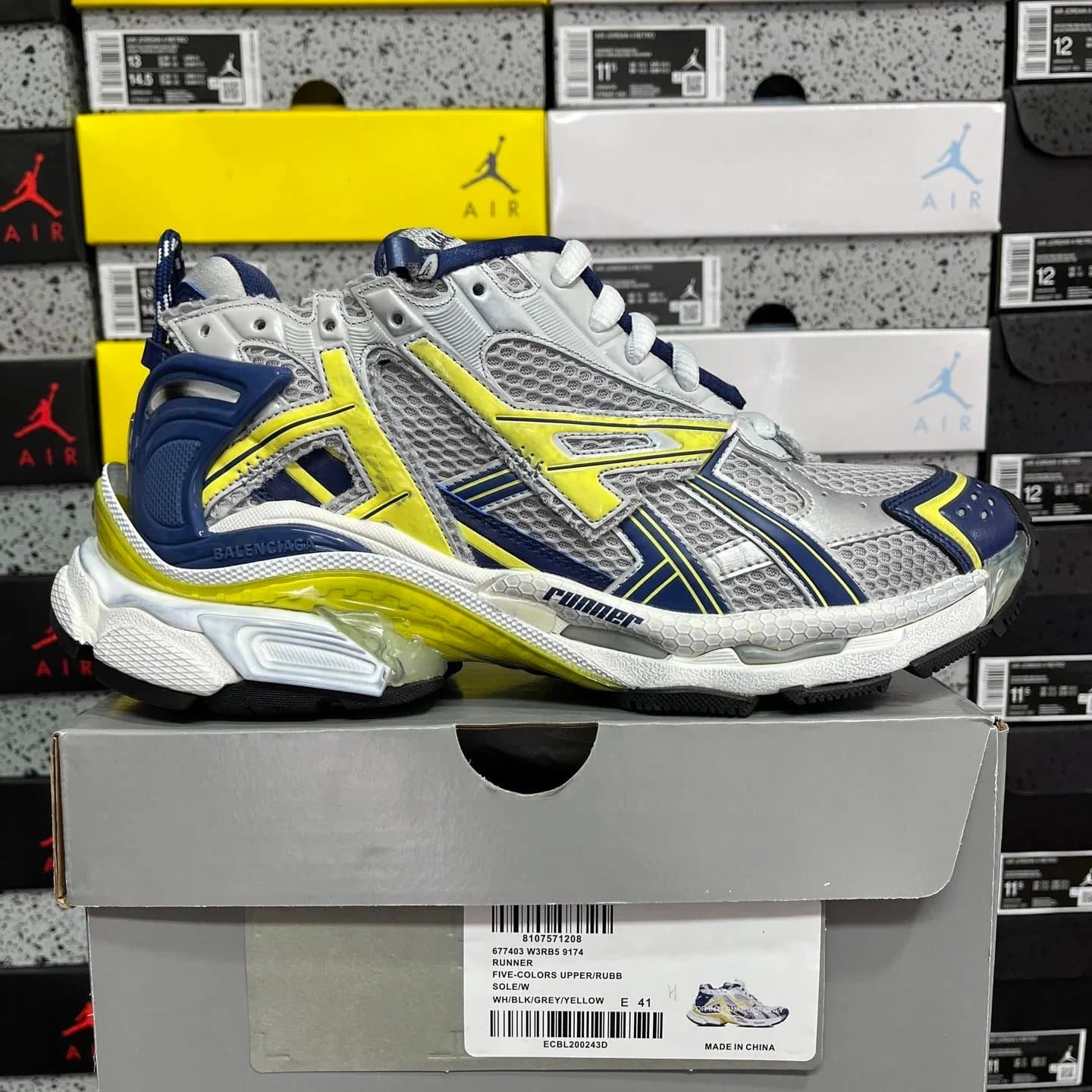 Balenciaga Speed Trainer Multicolor — XA · 七代灰蓝59174