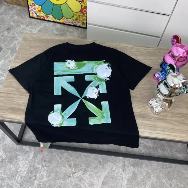 Off-White Graphic T-Shirt Diagonal Arrow Print — F21黑色