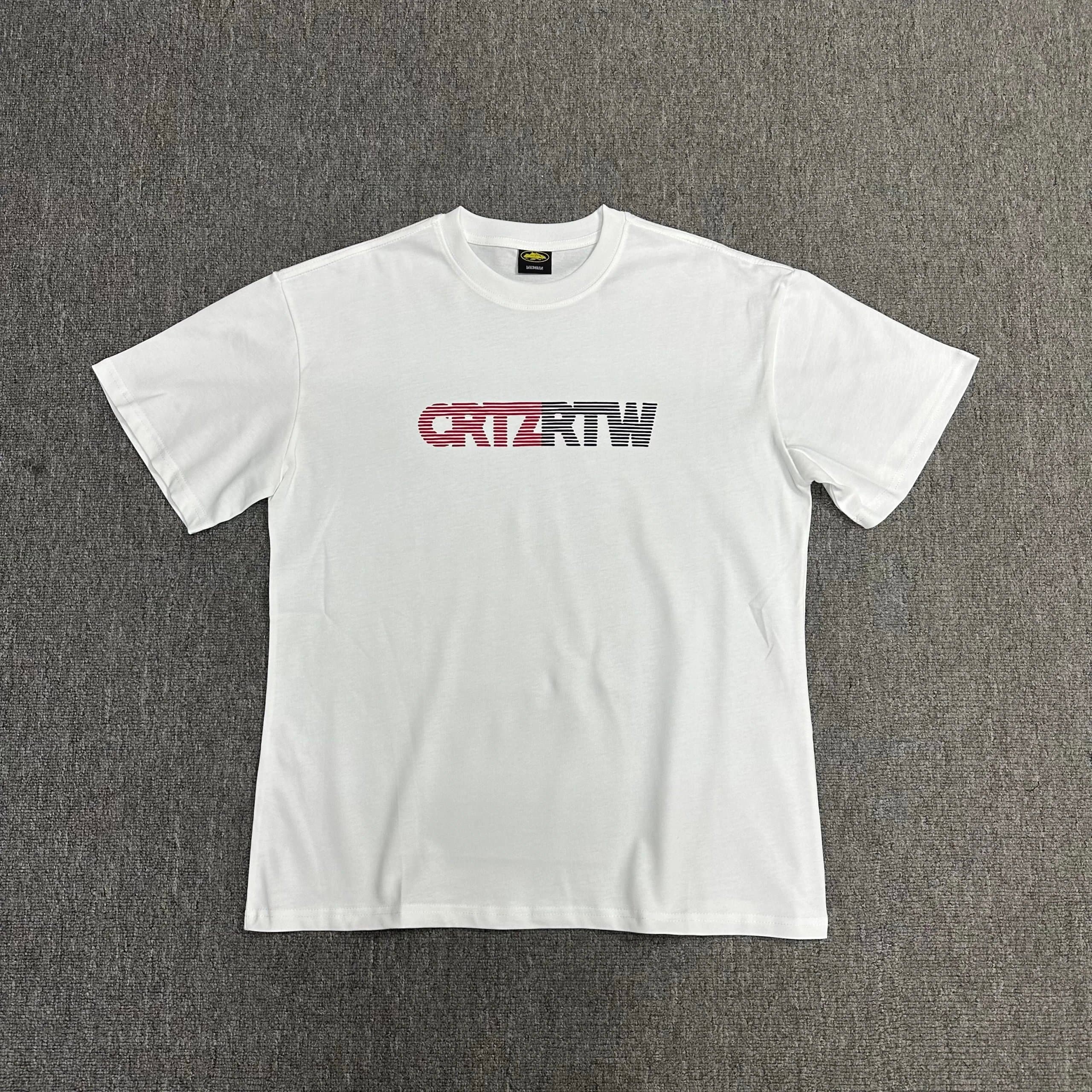 Corteiz Logo Tee Red Script — 8