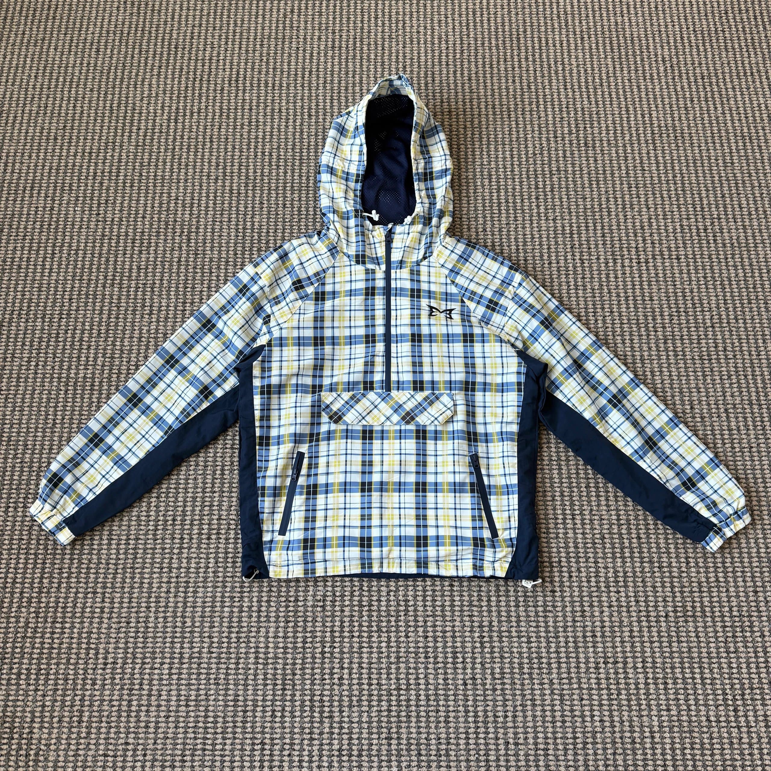 Fragment Design Half-Zip Hooded Jacket Plaid