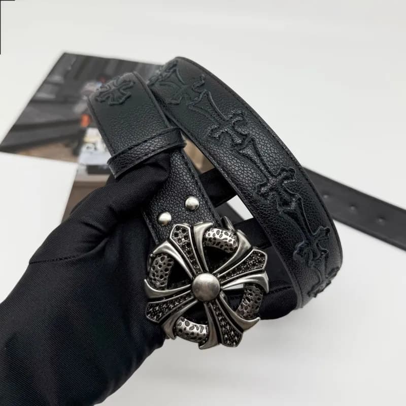 Chrome Hearts Cross Belt Embossed Cross — 67