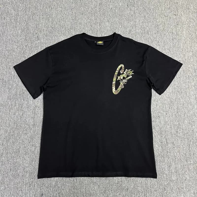 Corteiz T-Shirt Camo Logo — 3111 黑色
