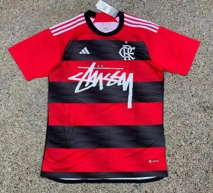 Adidas × Stüssy T-Shirt Rose Print — 49