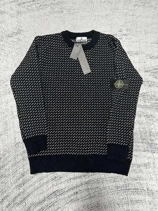 Stone Island Knit Sweater Diamond Pattern — DDSTD-MY-0012
