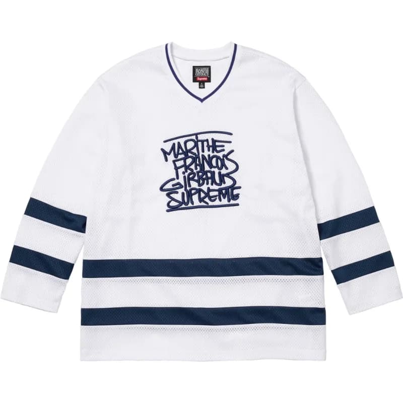 Supreme Long Sleeve Jersey Number 8 — G064白色