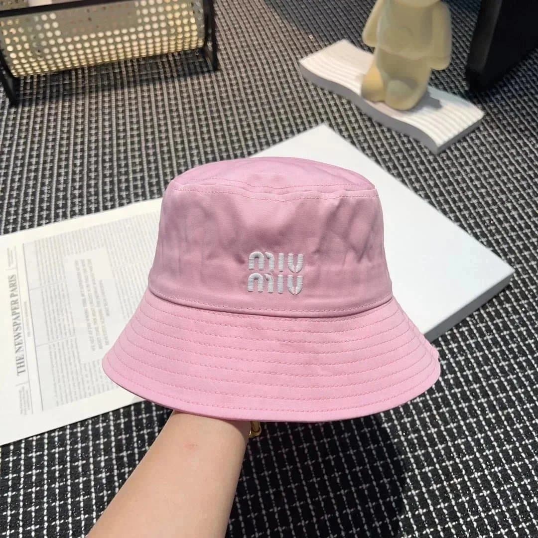 Miu Miu Bucket Hat Embroidered Logo — AL021
