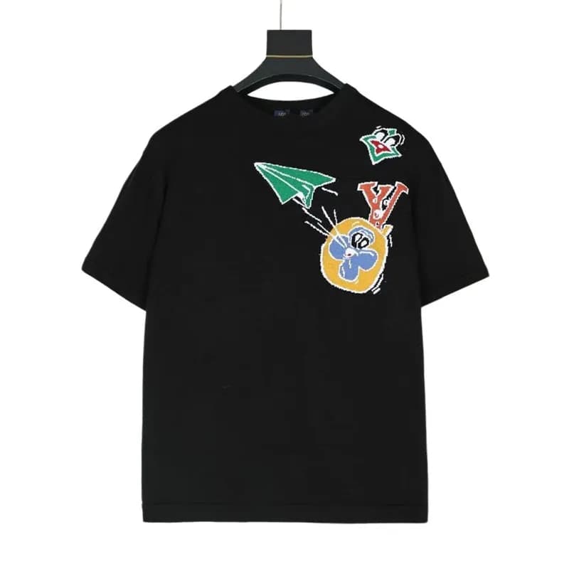 Dior T-Shirt Paper Plane Embroidery