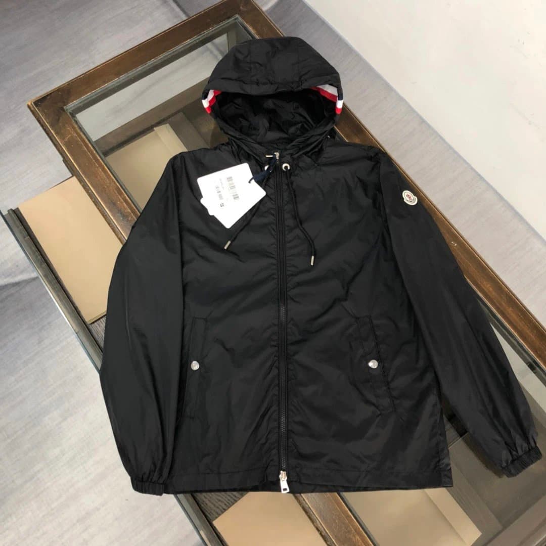 Moncler Lightweight Hooded Jacket Classic Black