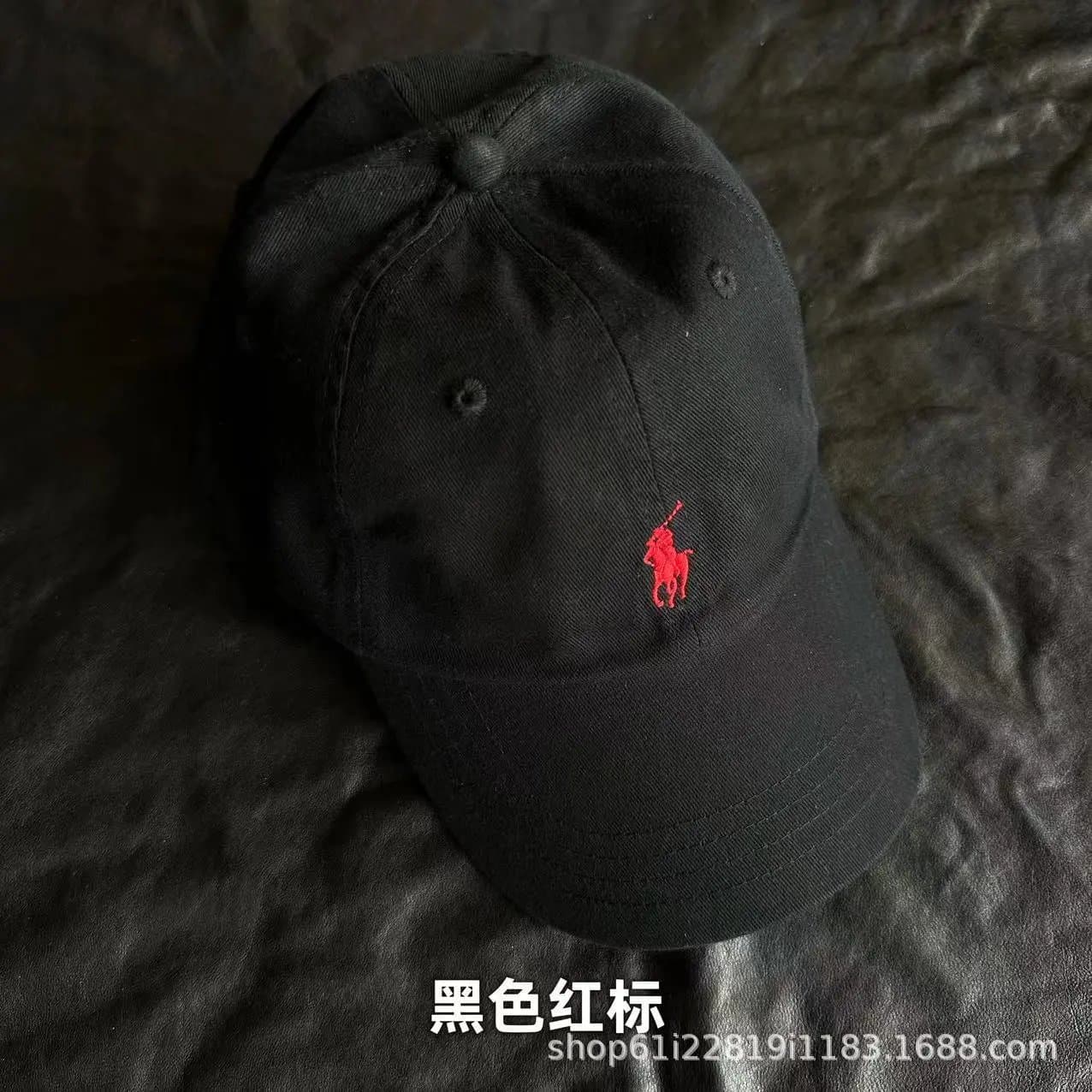 Polo Ralph Lauren Polo Cap Black with Red Pony