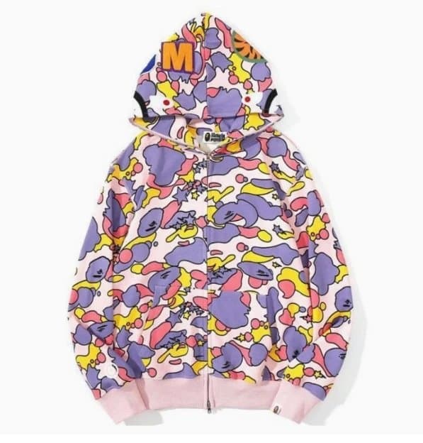 BAPE Full-Zip Hoodie Camouflage Print