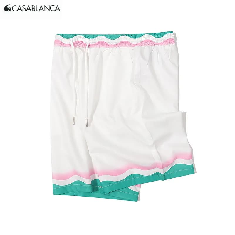 Striped Shorts Multicolor Vertical Stripe — K21 Figure