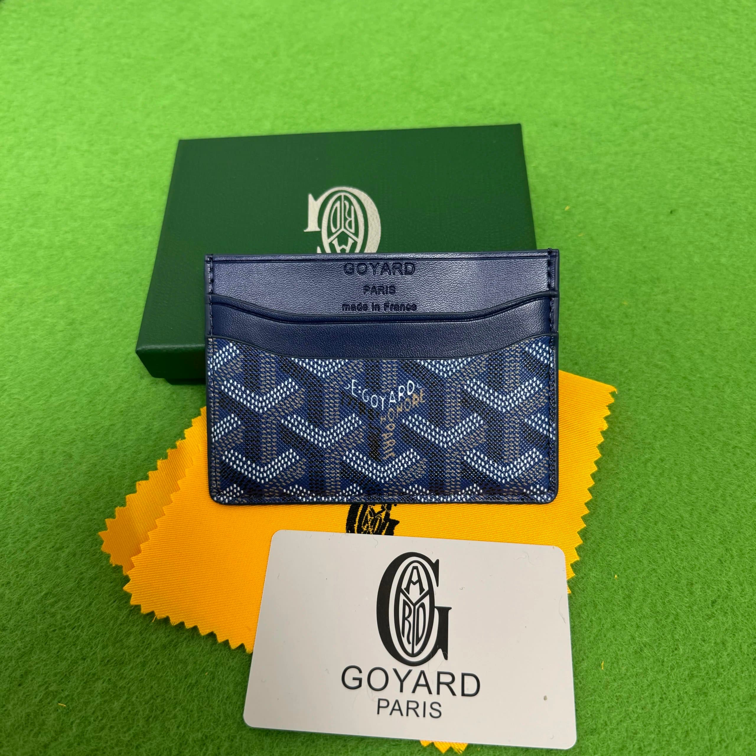 Goyard Saint Louis Wallet Chevron Pattern — Goyard Saint Sulpice 深蓝色