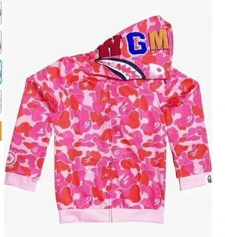 BAPE Shark Hoodie Multi Camo Patchwork — ALBB-21