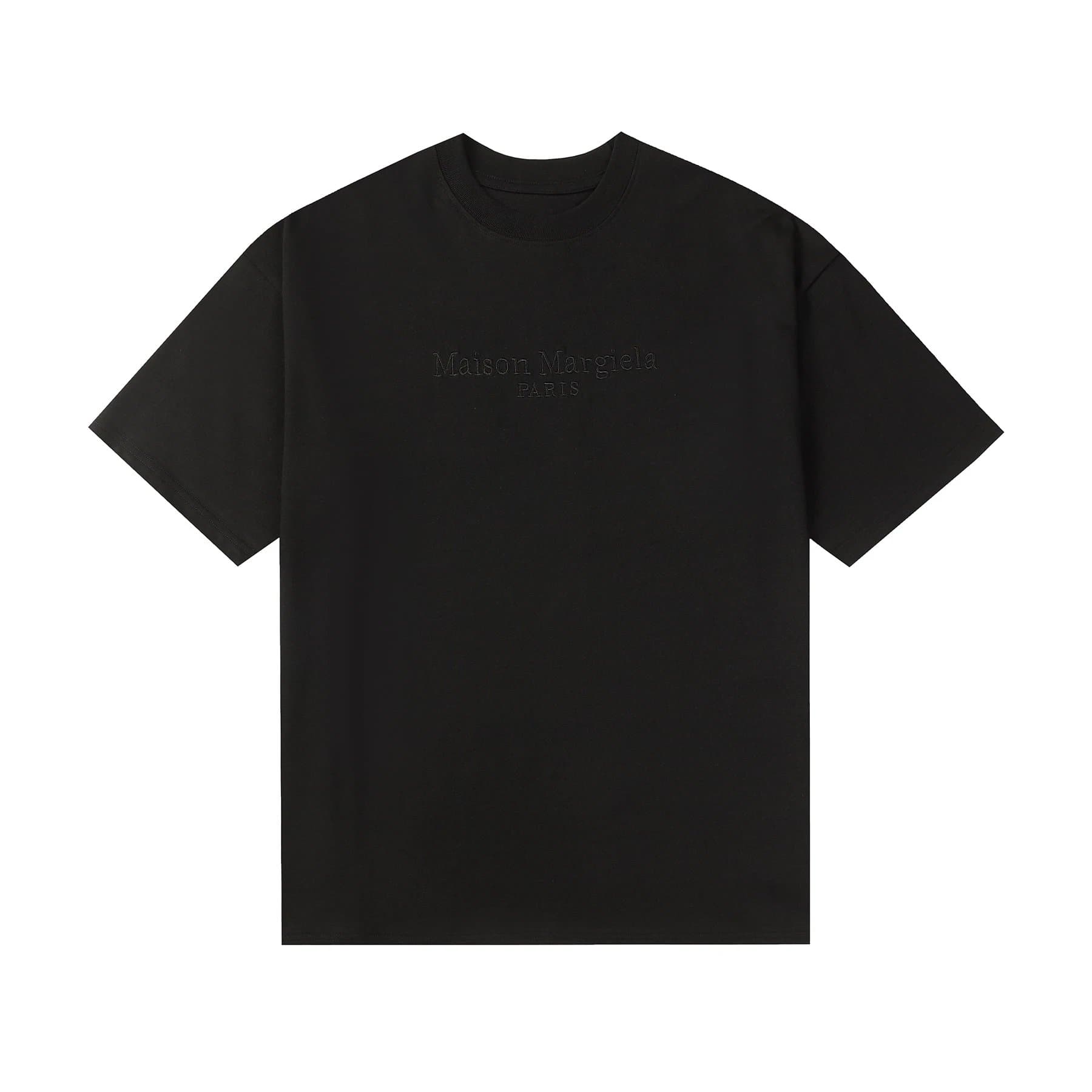 Maison Margiela Numbered Neck Tee White Numerals — 690黑色