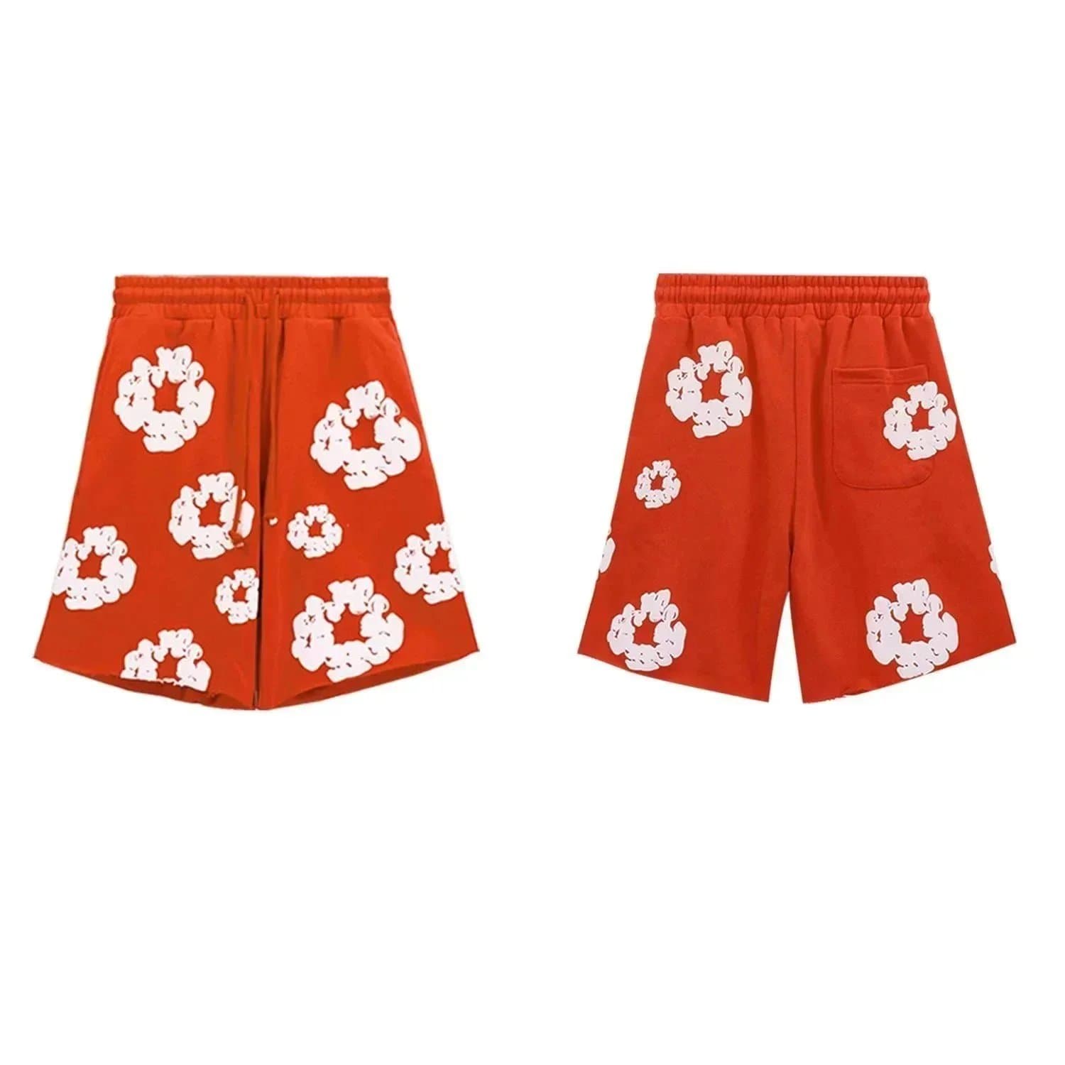Balenciaga Printed Shorts Floral Logo Print