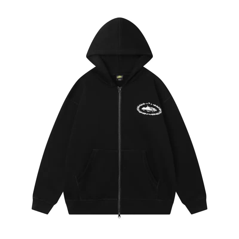 Gallery Dept. Zip-Up Hoodie Wreath Logo