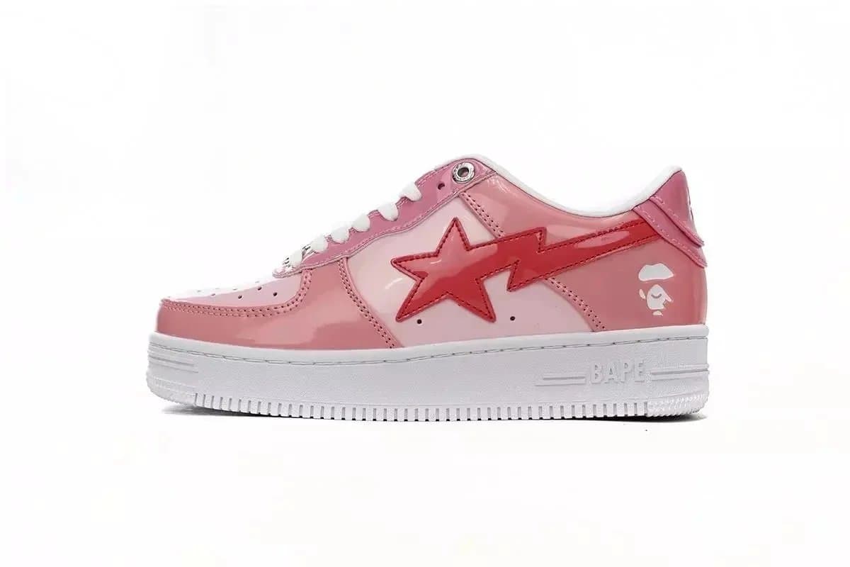 Bape Sta Glossy Red Star — Combo Pink