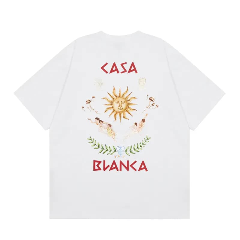 Graphic Tee Sun and Angels Print