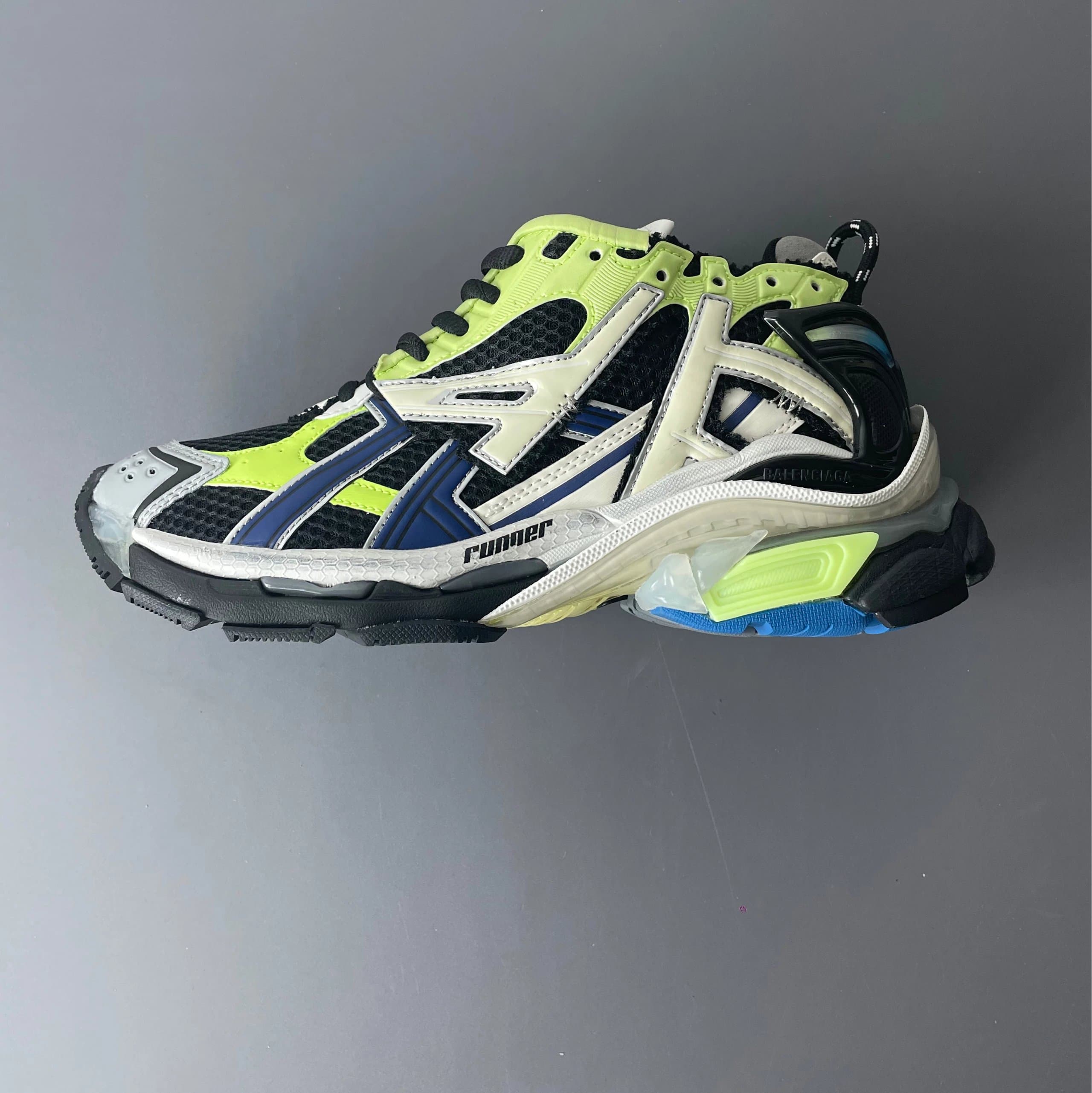 Balenciaga Speed Trainer Runner — 黑绿