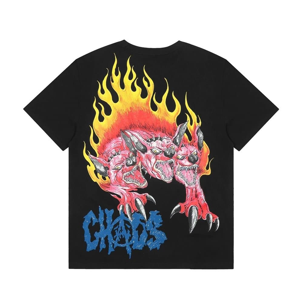 Travis Scott Graphic Tee Raging Wolf — 3182 黑色